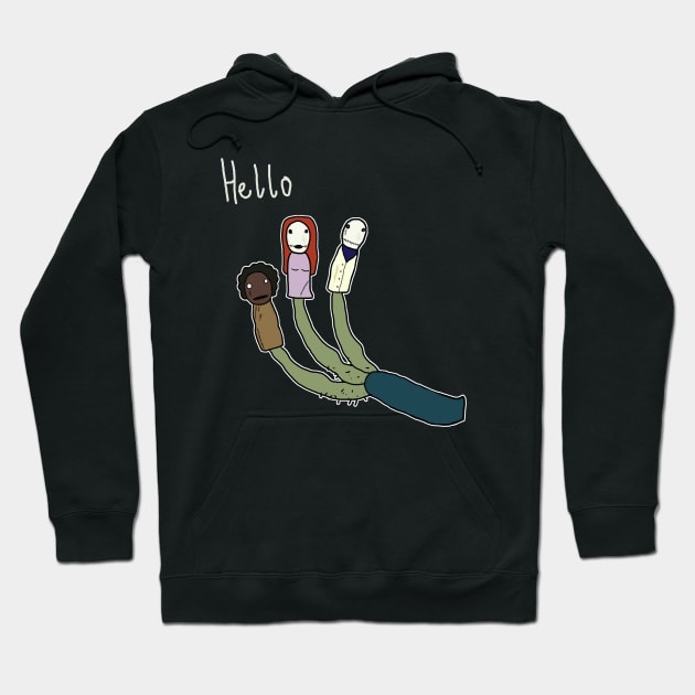 Salad fingers Hoodie by Danielle